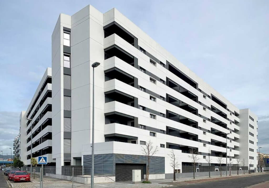 South and West facade renderings - BIM Technology for Poniente Residential