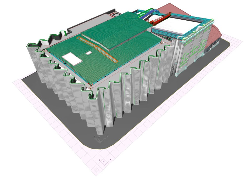 Archicad model of the Len Lye Centre | Patterson Associates
