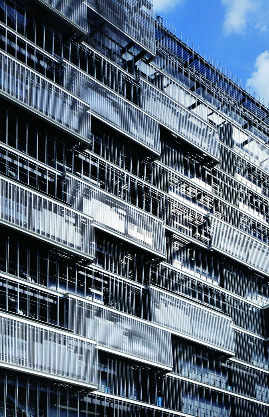 Exterior Louvers on Kawasaki Toshiba Building: